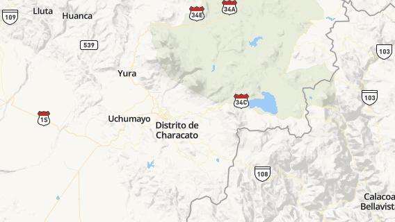 mapa de la ciudad de Characato