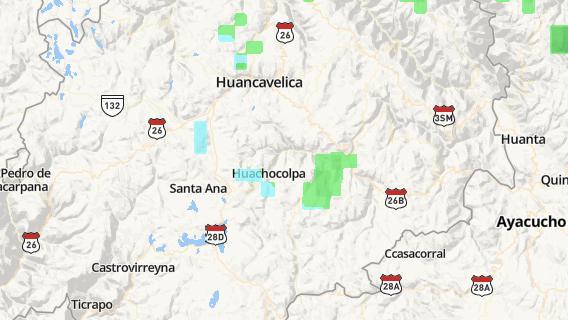 mapa de la ciudad de Huachocolpa