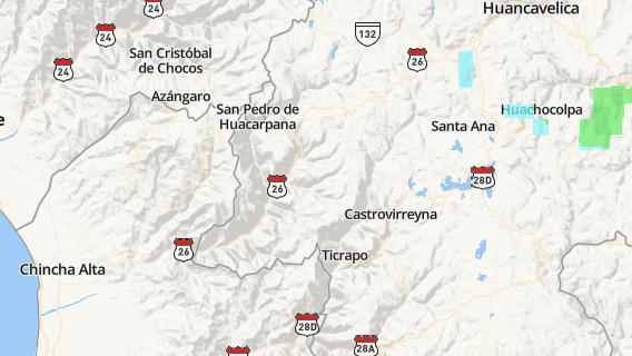 mapa de la ciudad de Huachos