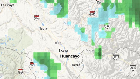 mapa de la ciudad de Hualhuas