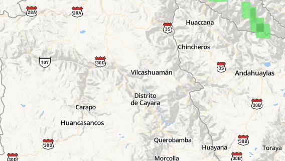 mapa de la ciudad de Huancapi