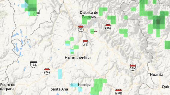 mapa de la ciudad de Huancavelica