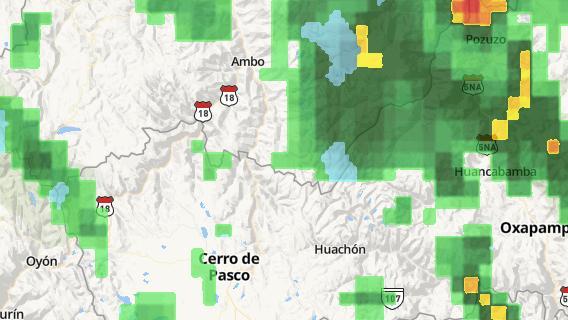 mapa de la ciudad de Huariaca