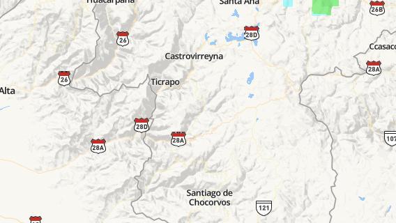 mapa de la ciudad de Huayacundo Arma