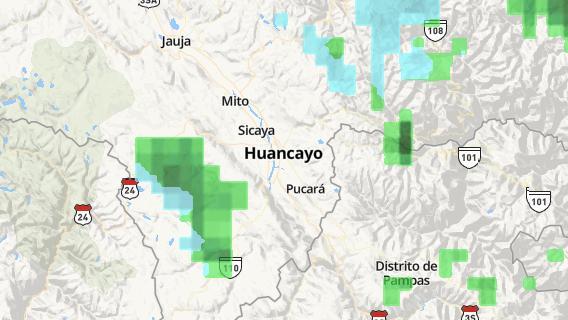 mapa de la ciudad de Huayucachi