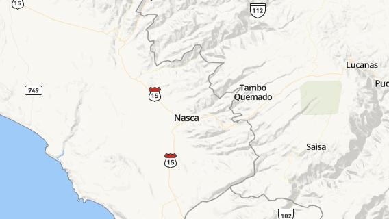 mapa de la ciudad de Nazca