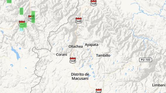 mapa de la ciudad de Ollachea