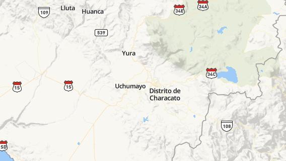 mapa de la ciudad de Uchumayo