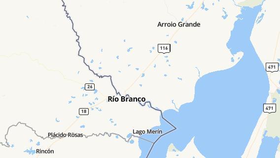 mapa de la ciudad de Rio Branco