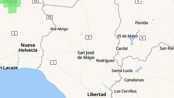 mapa de la ciudad de San Jose de Mayo