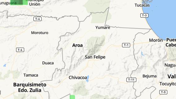 mapa de la ciudad de Aroa