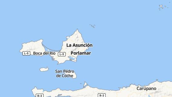 mapa de la ciudad de La Asuncion