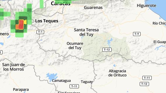 mapa de la ciudad de Ocumare del Tuy
