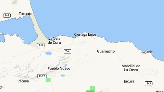 mapa de la ciudad de Puerto Cumarebo