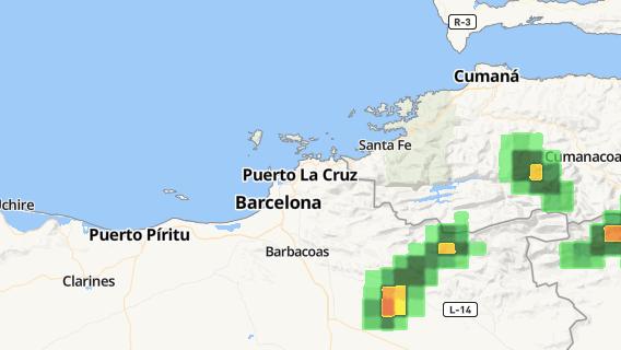 mapa de la ciudad de Puerto La Cruz