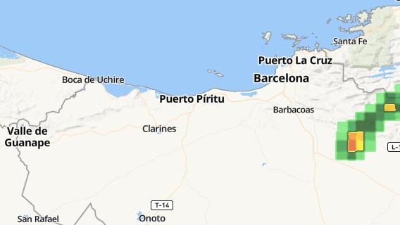 mapa de la ciudad de Puerto Piritu