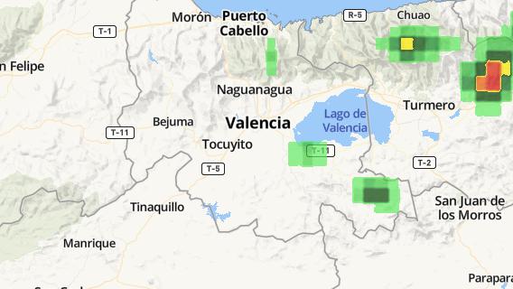 mapa de la ciudad de Tocuyito